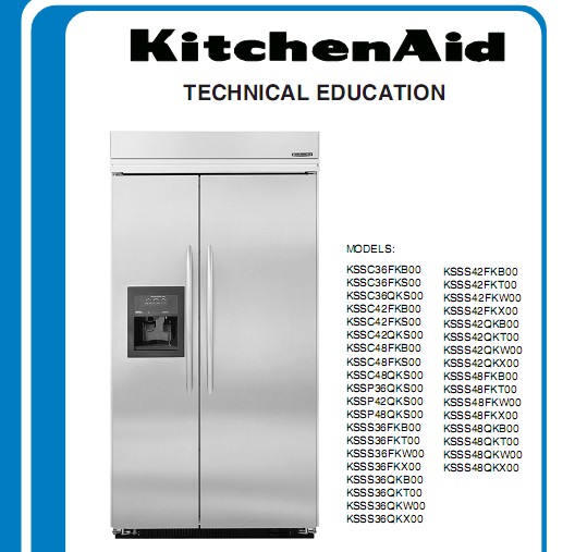 manual serviços refrigerador KitchenAid