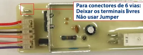 ligação_conector 6vias Ligação da Placa lavadora Brastemp bwq24a_conector 6 vias